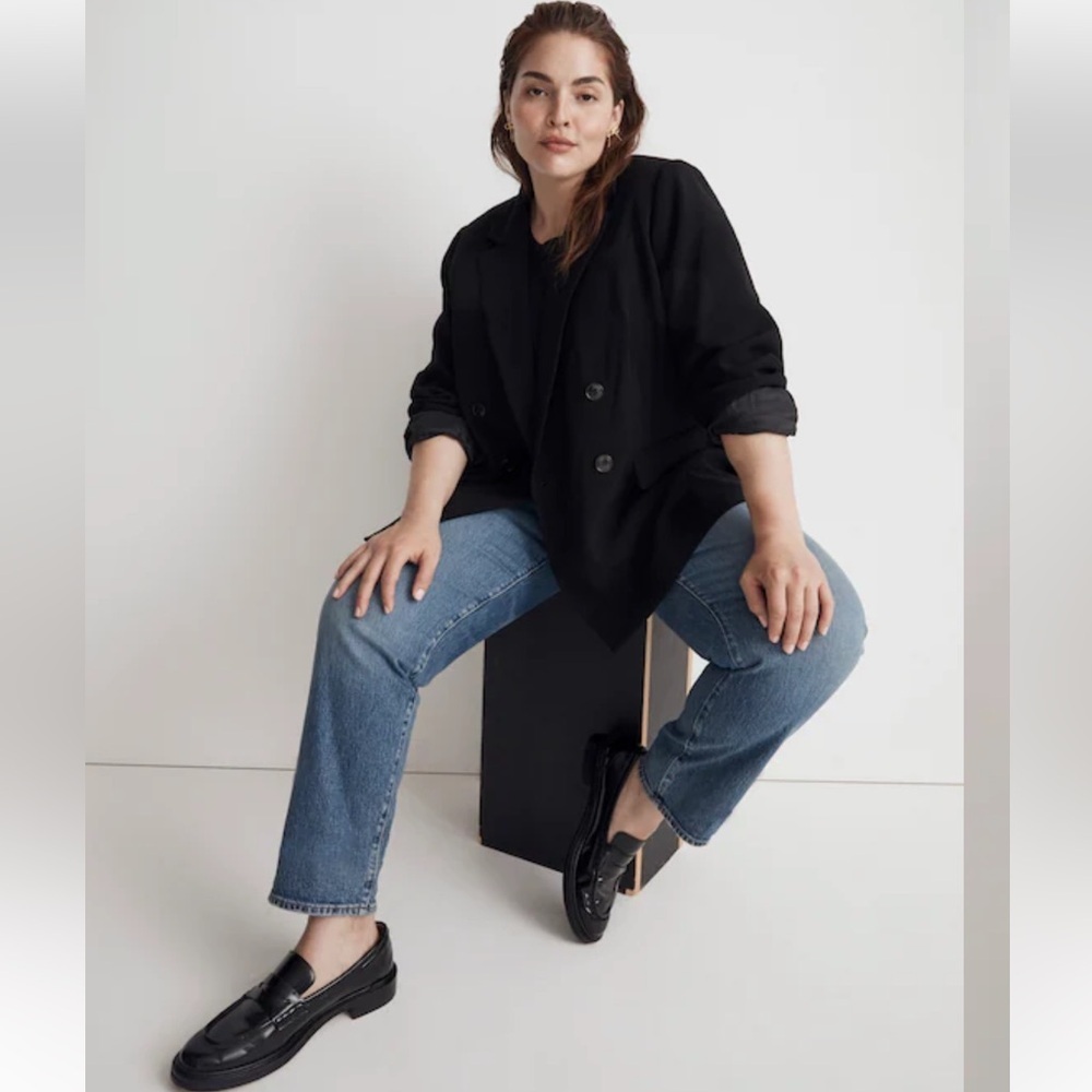 NWT Madewell The Plus Rosedale Blazer in Crepe | Size 28W